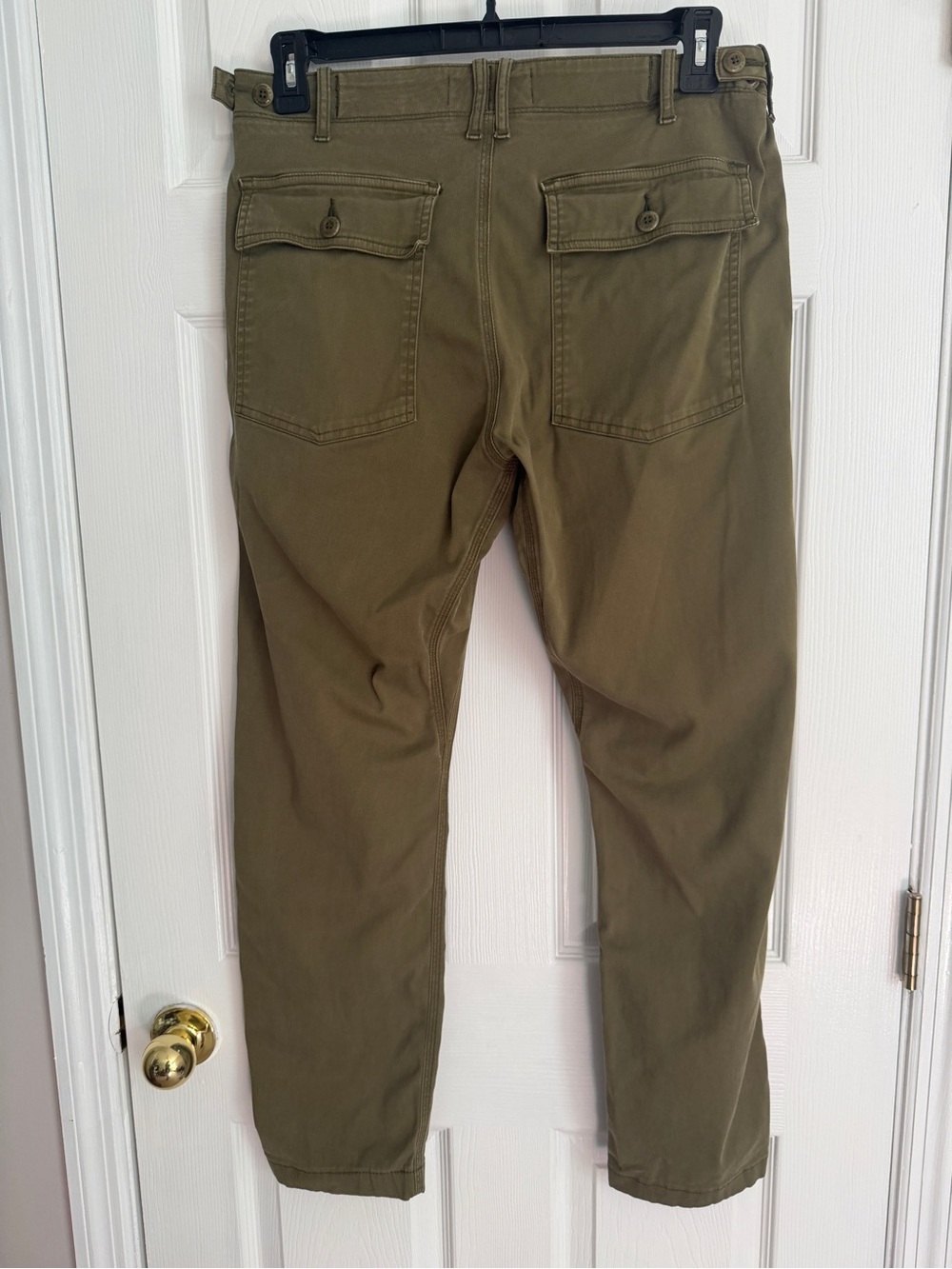 DU/ER Pants Mens 34x32 Olive Green Live Free Field Utility Chino Workwear Hike - Picture 6 of 9
